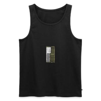 Real Cars Don't Shift Themselves - Männer Premium Bio Tank Top - Schwarz - Vorne - Michal (187cm)