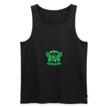 Donate Life Organ Donation Awareness Month - Männer Premium Bio Tank Top - Schwarz - Vorne - AI Model Male 178 light (178cm)