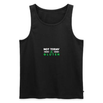 Not Today Gluten - Celiac Disease Awareness - Männer Premium Bio Tank Top - Schwarz - Vorne - Michal (187cm)