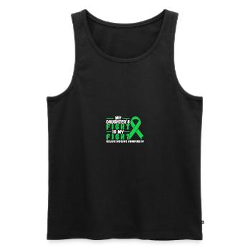 My Daughters Fight Is My Fight Celiac Disease - Männer Premium Bio Tank Top - Schwarz - Vorne - Michal (187cm)