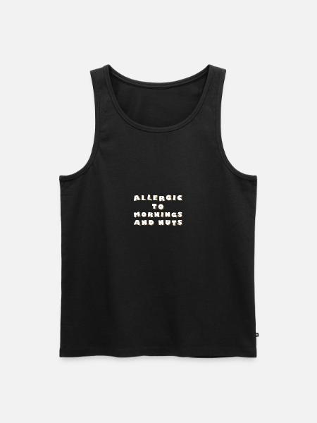 Allergy Nut Allergy Awareness Gift - Men's Premium Organic Tank Top - black