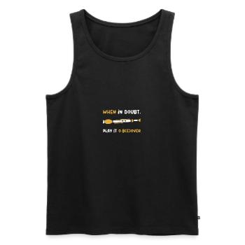 Oboe Orchester Musiker Instrument Geschenk - Männer Premium Bio Tank Top - Schwarz - Vorne - Michal (187cm)