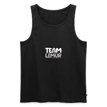 Lemur - Männer Premium Bio Tank Top - Schwarz - Vorne - AI Model Male 178 light (178cm)