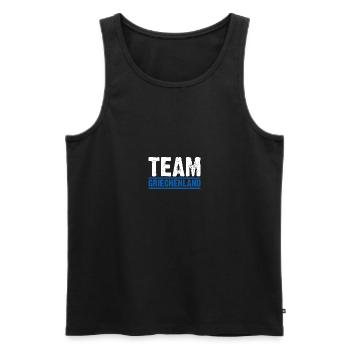 Griechen Grieche Griechenland - Männer Premium Bio Tank Top - Schwarz - Vorne - Michal (187cm)