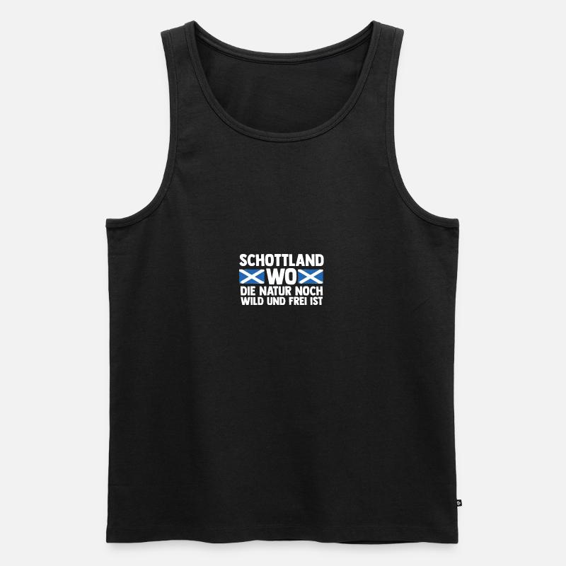 Schotten Schottisch Schottland - Männer Premium Bio Tank Top - Schwarz