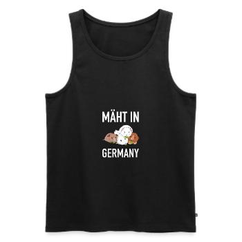 Mäht in Germany Meerschweinchen - Männer Premium Bio Tank Top - Schwarz - Vorne - Michal (187cm)