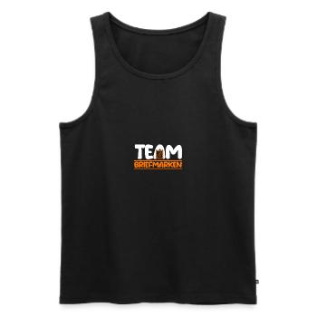 Philatelie Briefmarkensammlung Briefmarkensammler - Männer Premium Bio Tank Top - Schwarz - Vorne - Michal (187cm)
