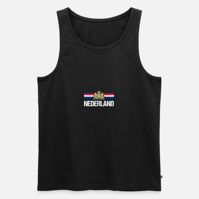 Pays-Bas Pays-Bas - Débardeur bio Premium Homme - noir
