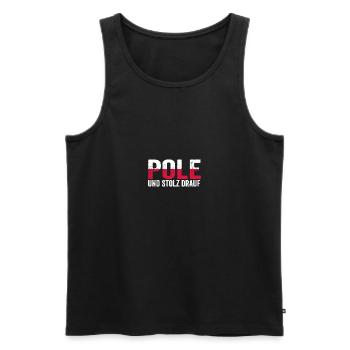 Pole Polnisch Polen - Männer Premium Bio Tank Top - Schwarz - Vorne - Michal (187cm)