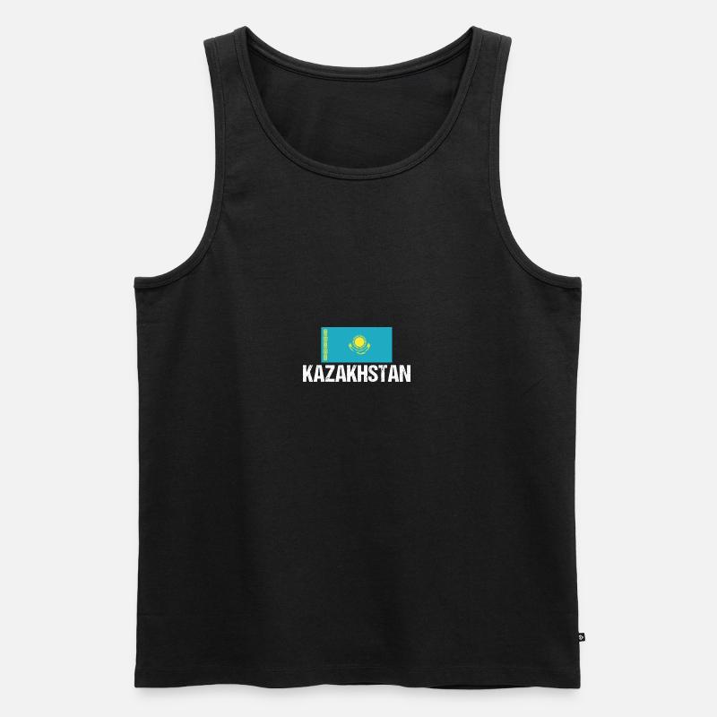 Kasachen Kasachstan - Männer Premium Bio Tank Top - Schwarz