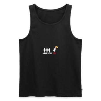 Sizilianer Sizilianisch Sizilien - Männer Premium Bio Tank Top - Schwarz - Vorne - Michal (187cm)