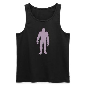 Bigfoot Silhouette Minimaliste Conte de fées - Débardeur bio Premium Homme - noir - Devant - Michal (187cm)