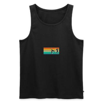 Turnen Gymnastik Turner - Männer Premium Bio Tank Top - Schwarz - Vorne - AI Model Male 178 light (178cm)