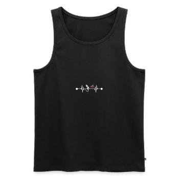 Painter Heartbeat Vehicle Painter Car Painter - Men's Premium Organic Tank Top - black - Front - Michal (187cm)