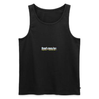 Funny Dyslexia Dyslexia Saying Gift - Men's Premium Organic Tank Top - black - Front - AI Model Male 178 light (178cm)