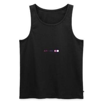Book Books Funny Saying Gift Read Reader - Men's Premium Organic Tank Top - black - Front - Michal (187cm)