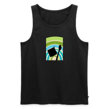 Baking Baker Baker Baker - Men's Premium Organic Tank Top - black - Front - AI Model Male 178 light (178cm)