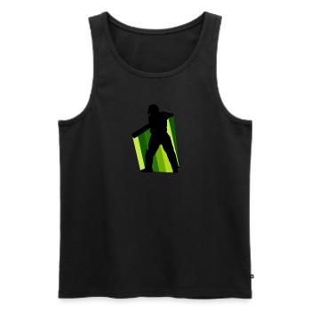 Cricket Cricketers - Men's Premium Organic Tank Top - black - Front - AI Model Male 178 light (178cm)