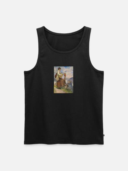Guitarristin - Männer Premium Bio Tank Top - Schwarz