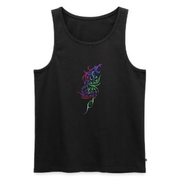 Tattoo element vector tattoo tribal tattoos - Men's Premium Organic Tank Top - black - Front - AI Model Male 178 light (178cm)