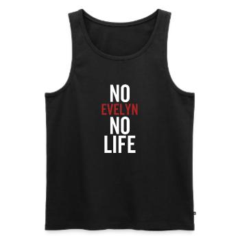 Nein Evelyn Kein Leben - Männer Premium Bio Tank Top - Schwarz - Vorne - Michal (187cm)