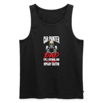 Body Painter Car Painter Painter - Débardeur bio Premium Homme - noir - Devant - AI Model Male 178 light (178cm)