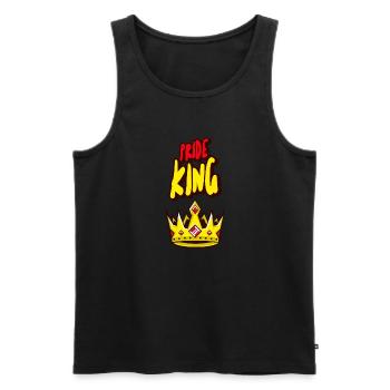 Pride king - Débardeur bio Premium Homme - noir - Devant - Michal (187cm)