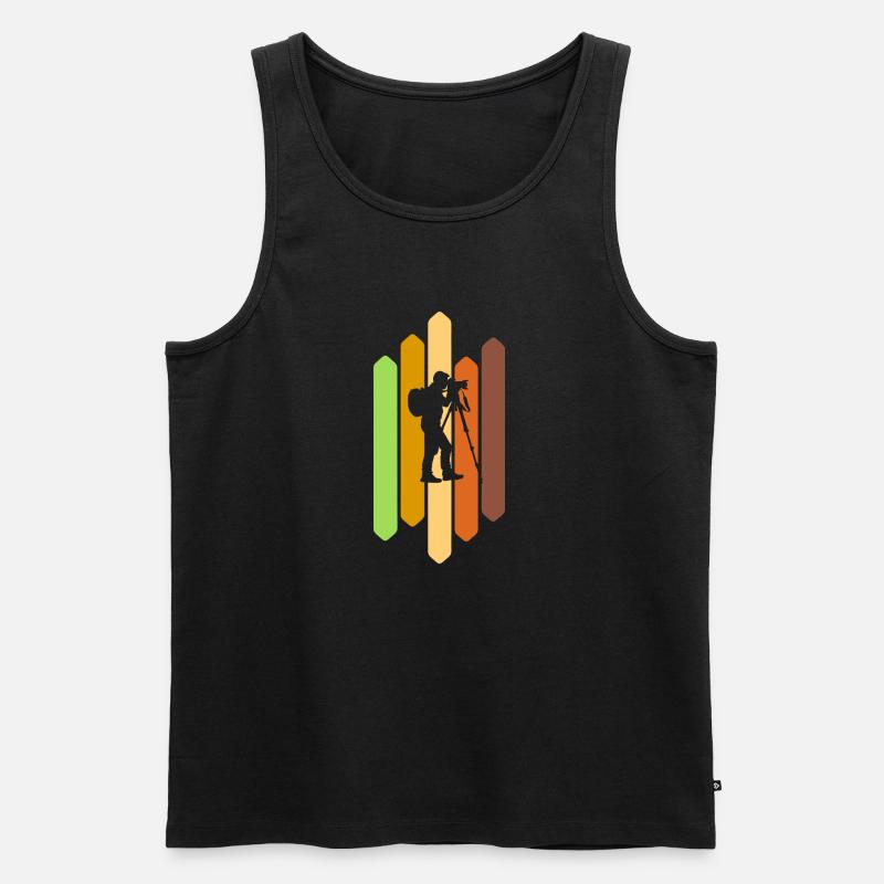 Fotograf Spiegelreflexkamera - Männer Premium Bio Tank Top - Schwarz