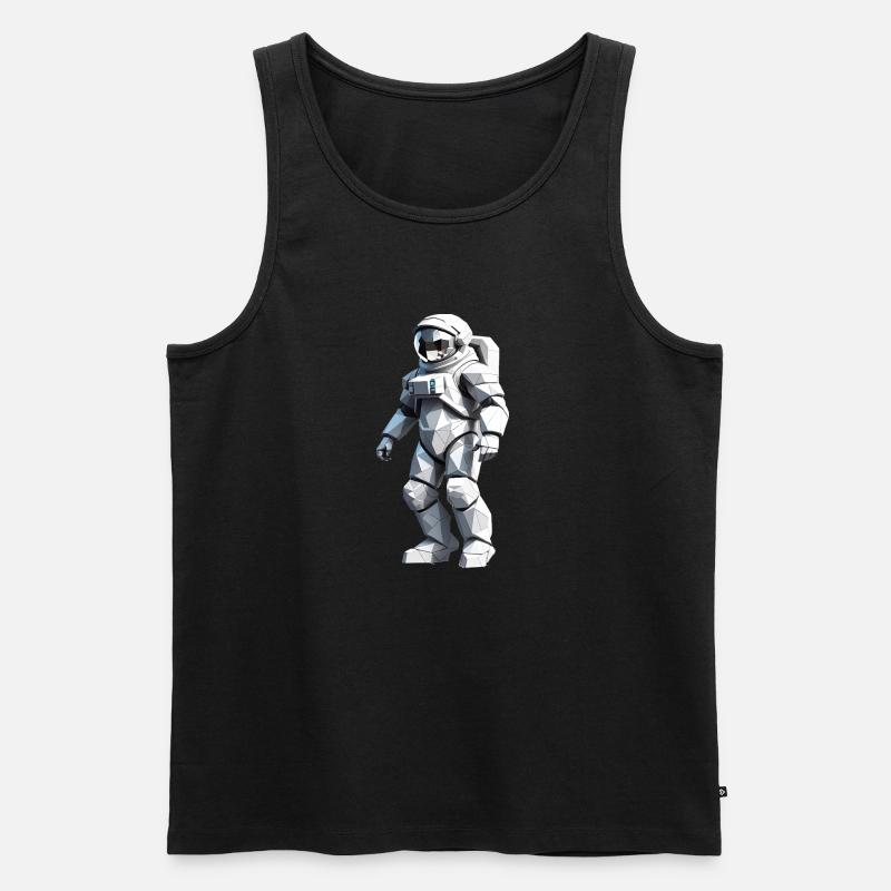 Astronaut - Beruf Design Sticker - Männer Premium Bio Tank Top - Schwarz