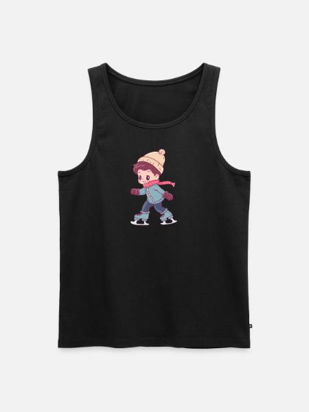 Eislauf Eisläuferin - Männer Premium Bio Tank Top - 