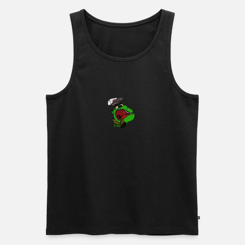 Cool Alien - Männer Premium Bio Tank Top - Schwarz