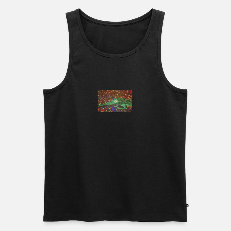 20240118 224052 - Männer Premium Bio Tank Top - Schwarz