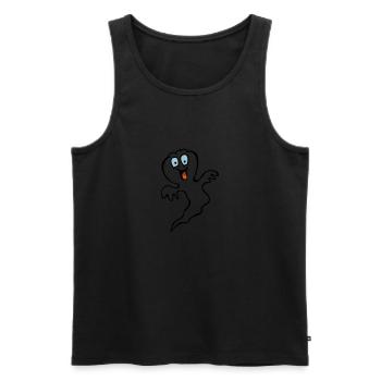 fantome 2 - Débardeur bio Premium Homme - noir - Devant - Michal (187cm)