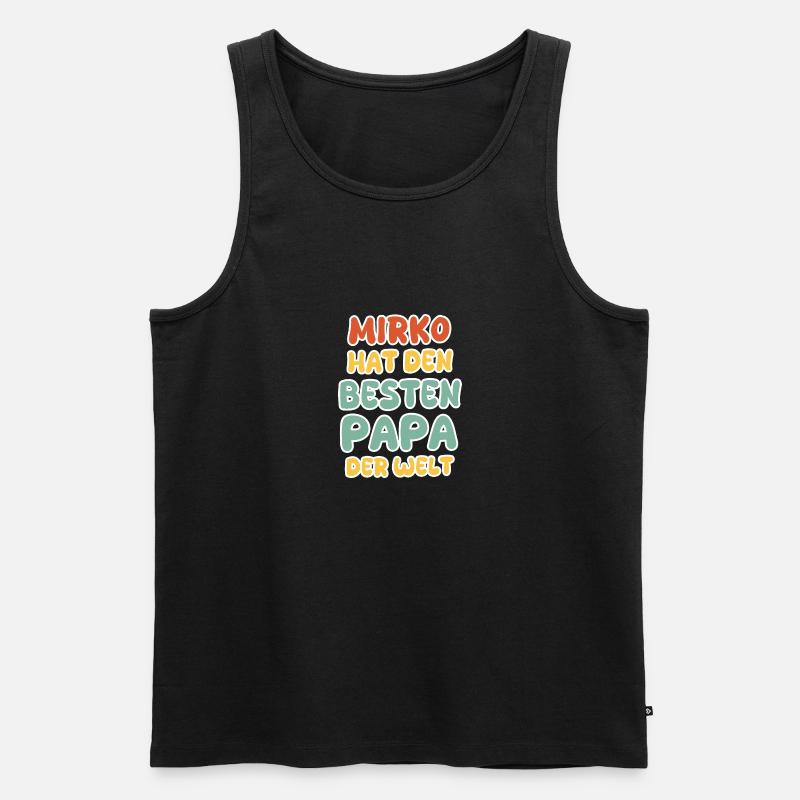 Baby Mirko - Männer Premium Bio Tank Top - Schwarz
