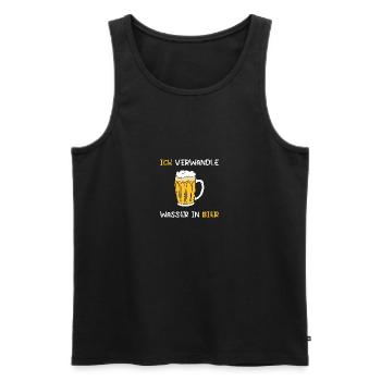 Brauer Bier Brauen Braumeister Hopfen Geschenk - Männer Premium Bio Tank Top - Schwarz - Vorne - Michal (187cm)