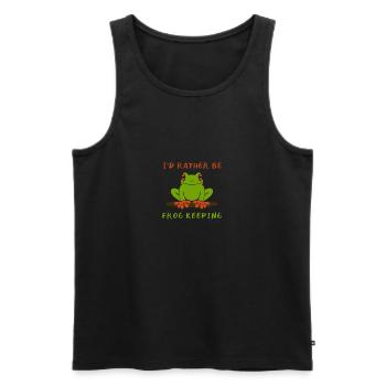 Frog Toad Jungle Jungle Gift - Men's Premium Organic Tank Top - black - Front - AI Model Male 178 light (178cm)