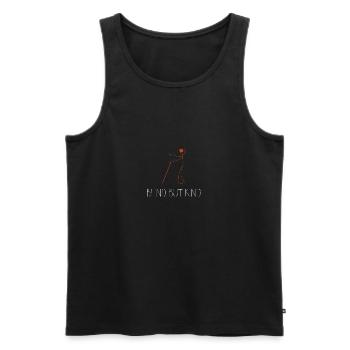 Blinder Blind Sehbehindert Witzig Geschenk - Männer Premium Bio Tank Top - Schwarz - Vorne - AI Model Male 178 light (178cm)