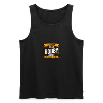 Sondeln Sondel Sondengänger Sondler - Männer Premium Bio Tank Top - Schwarz - Vorne - Michal (187cm)
