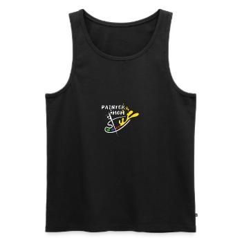 Maler Handwerker Beruf Spruch Geschenk - Männer Premium Bio Tank Top - Schwarz - Vorne - AI Model Male 178 light (178cm)