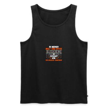 Chemiker Wissenschaft Physik Chemie - Männer Premium Bio Tank Top - Schwarz - Vorne - Michal (187cm)