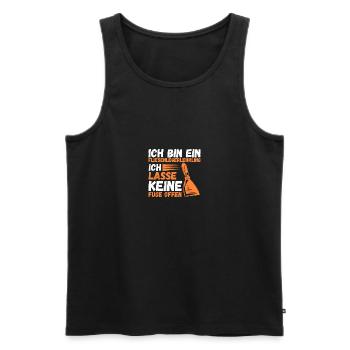 Tile Laying Training Apprentice Auzbi Tile Laying - Men's Premium Organic Tank Top - black - Front - AI Model Male 178 light (178cm)