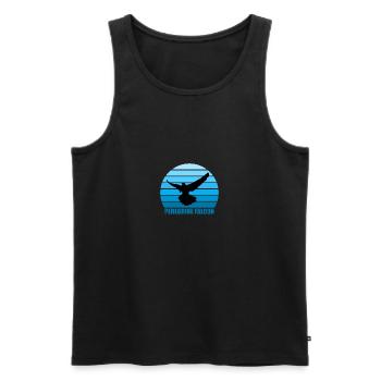 Peregrine Falconry Falconry Gift - Men's Premium Organic Tank Top - black - Front - AI Model Male 178 light (178cm)