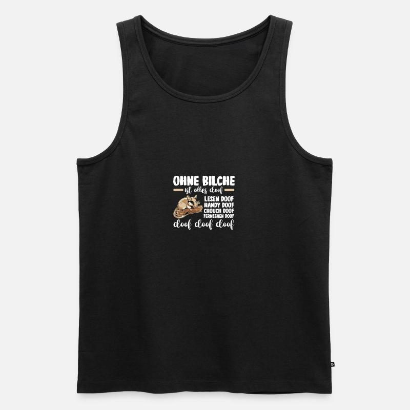 Bilch - Männer Premium Bio Tank Top - Schwarz