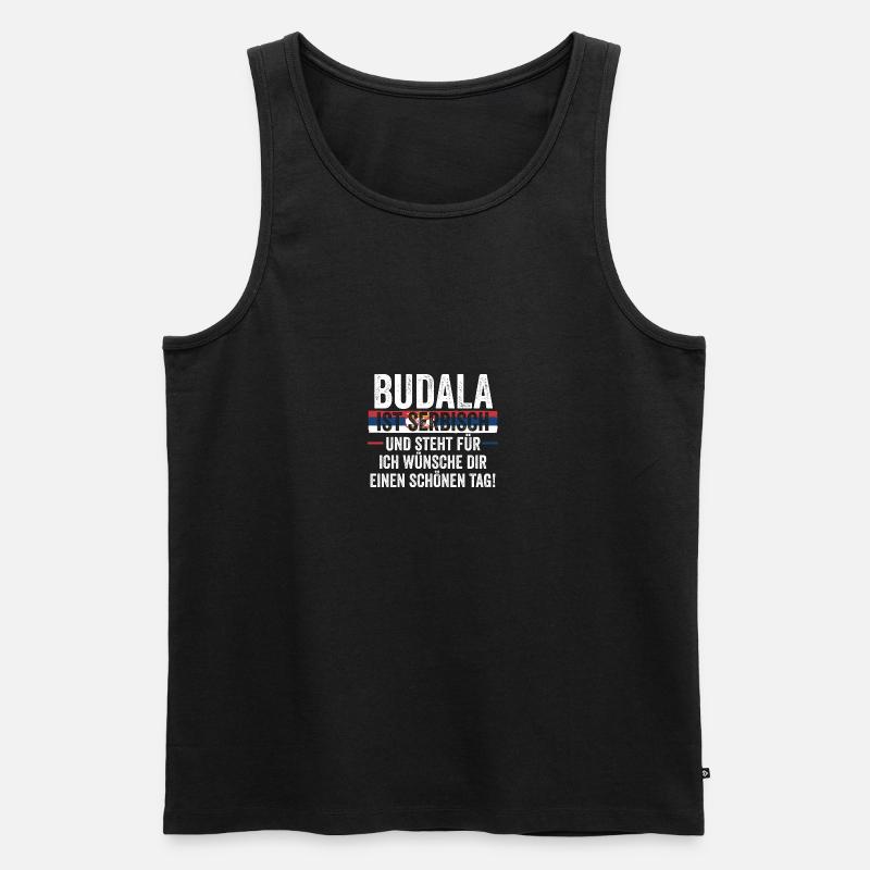 Serben Serbisch Serbien - Männer Premium Bio Tank Top - Schwarz