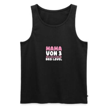 Mama Von 3 Kindern - Männer Premium Bio Tank Top - Schwarz - Vorne - Michal (187cm)