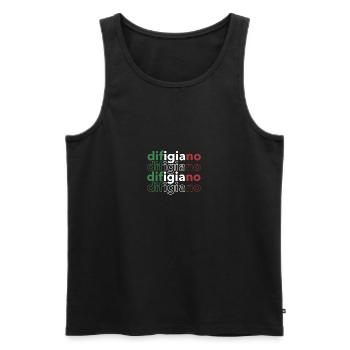 Difigiano Italien Funny Design Cadeau - Débardeur bio Premium Homme - noir - Devant - Michal (187cm)