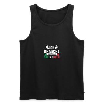 Italien Italiener Vaffanculo - Männer Premium Bio Tank Top - Schwarz - Vorne - Michal (187cm)