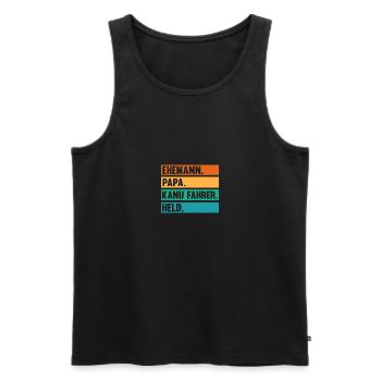 Schullehrerin Lehrerin - Männer Premium Bio Tank Top - Schwarz - Vorne - AI Model Male 178 light (178cm)