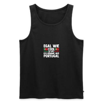 Portugiesen Portugal - Männer Premium Bio Tank Top - Schwarz - Vorne - Michal (187cm)