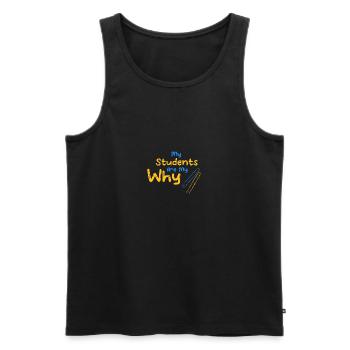Lehrer Lehrkraft Schüler Professor Geschenk - Männer Premium Bio Tank Top - Schwarz - Vorne - AI Model Male 178 light (178cm)